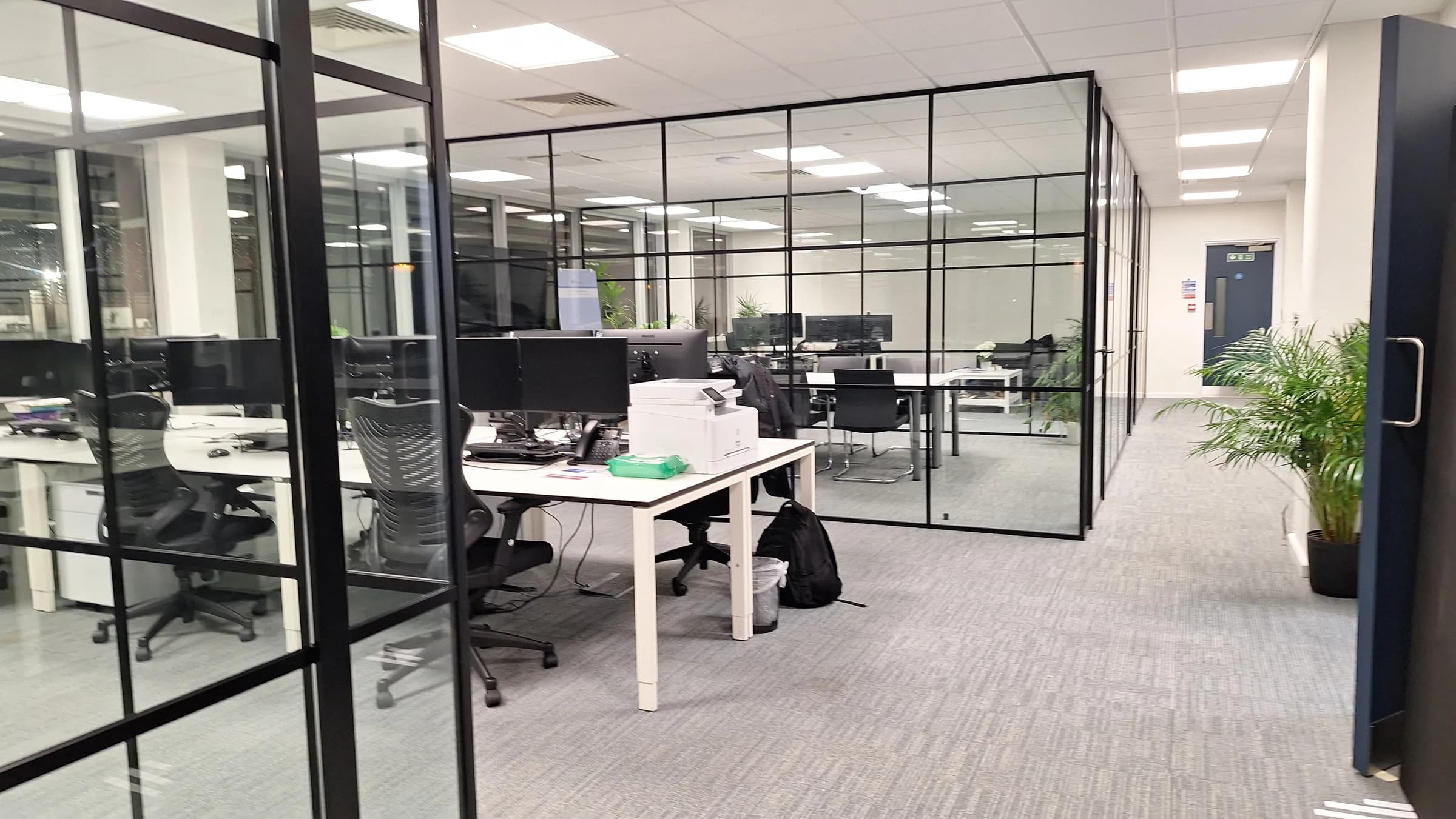 Bright, freshly cleaned modern office interior